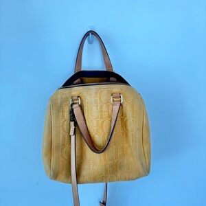 Carolina Herrera Mustard Satchel Andy bag 7